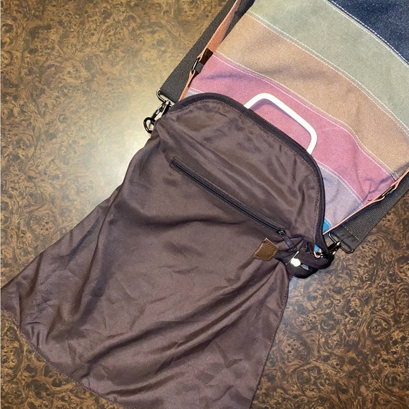 SNUG STAR Canvas Striped CrossBody Shoulder Bag/Purse/Backpack - Picture 4 of 8